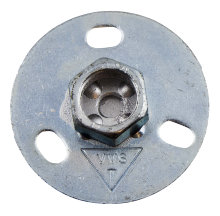 Montagegrundflange galvaniseret 1/2" Ø70 mm